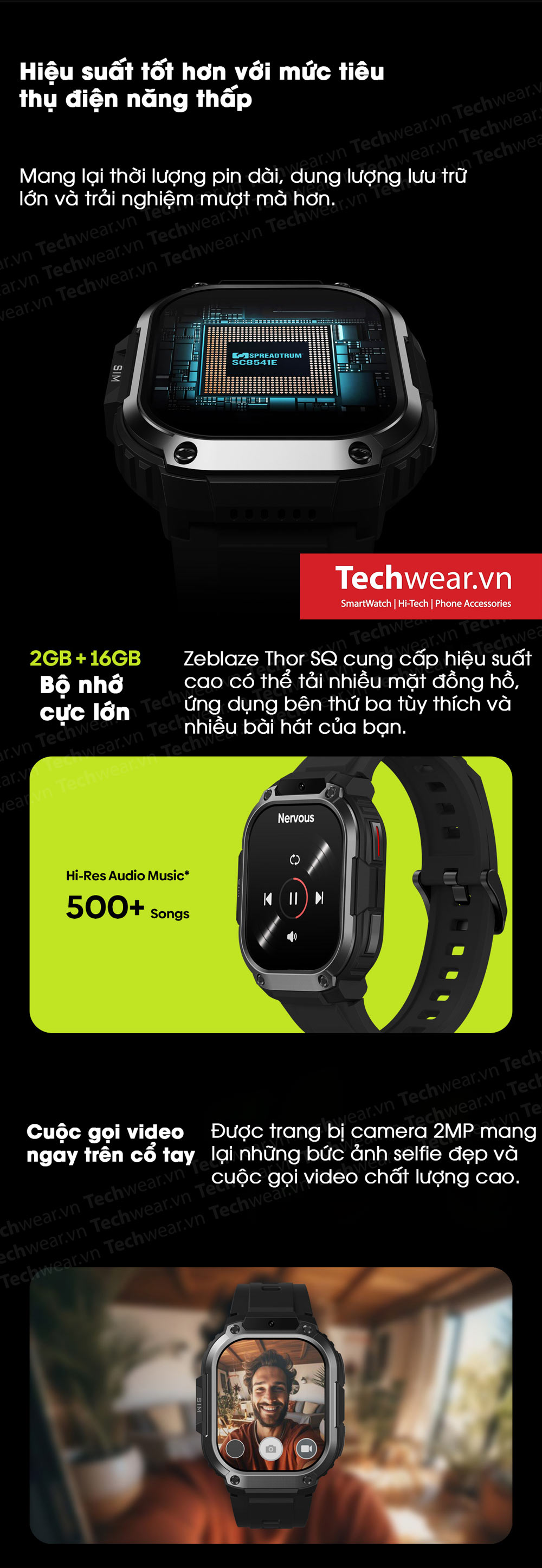 Đồng hồ thông minh Zeblaze Thor SQ