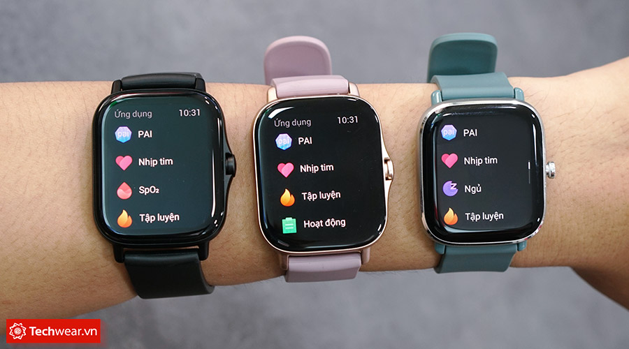 So sánh Amazfit GTS 2 vs GTS 2e vs GTS 2 Mini