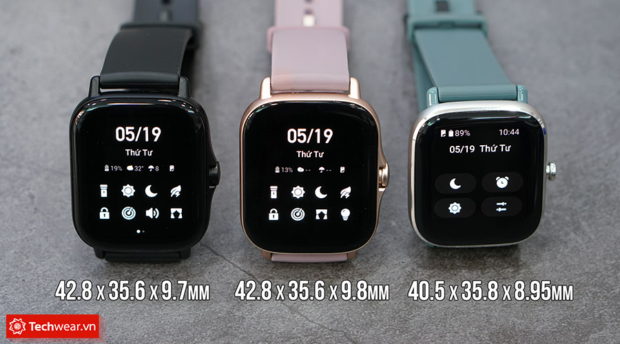 So sánh Amazfit GTS 2 vs GTS 2e vs GTS 2 Mini