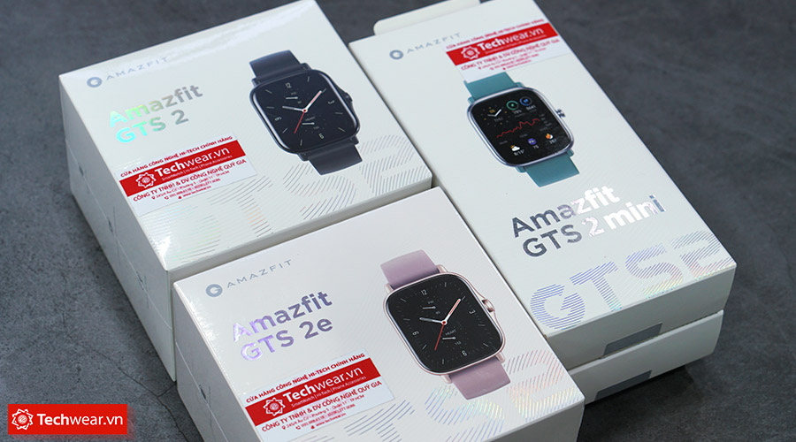 So sánh đồng hồ Amazfit GTS 2 vs GTS 2e vs GTS 2 Mini