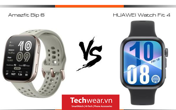 So sánh Huawei Watch Fit 4 và Amazfit Bip 6