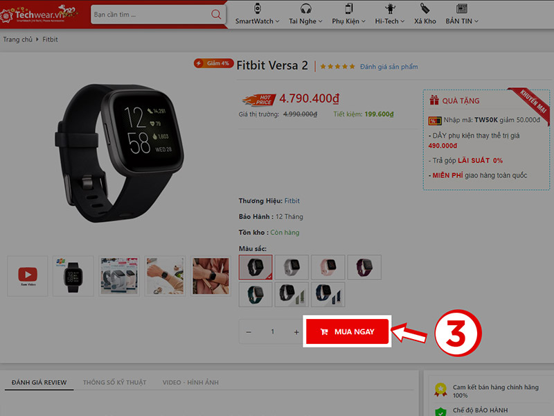 Hướng dẫn mua hàng tại Techwear.vn