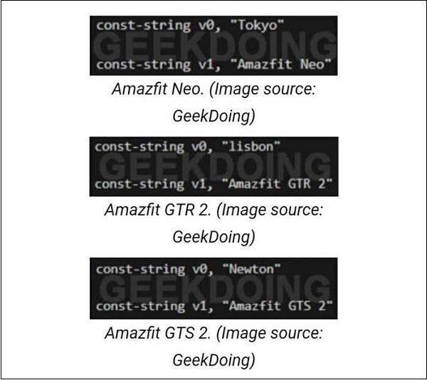 Thông tin rò rỉ về Huami Amazfit GTS 2, GTR 2 và Amazfit Neo