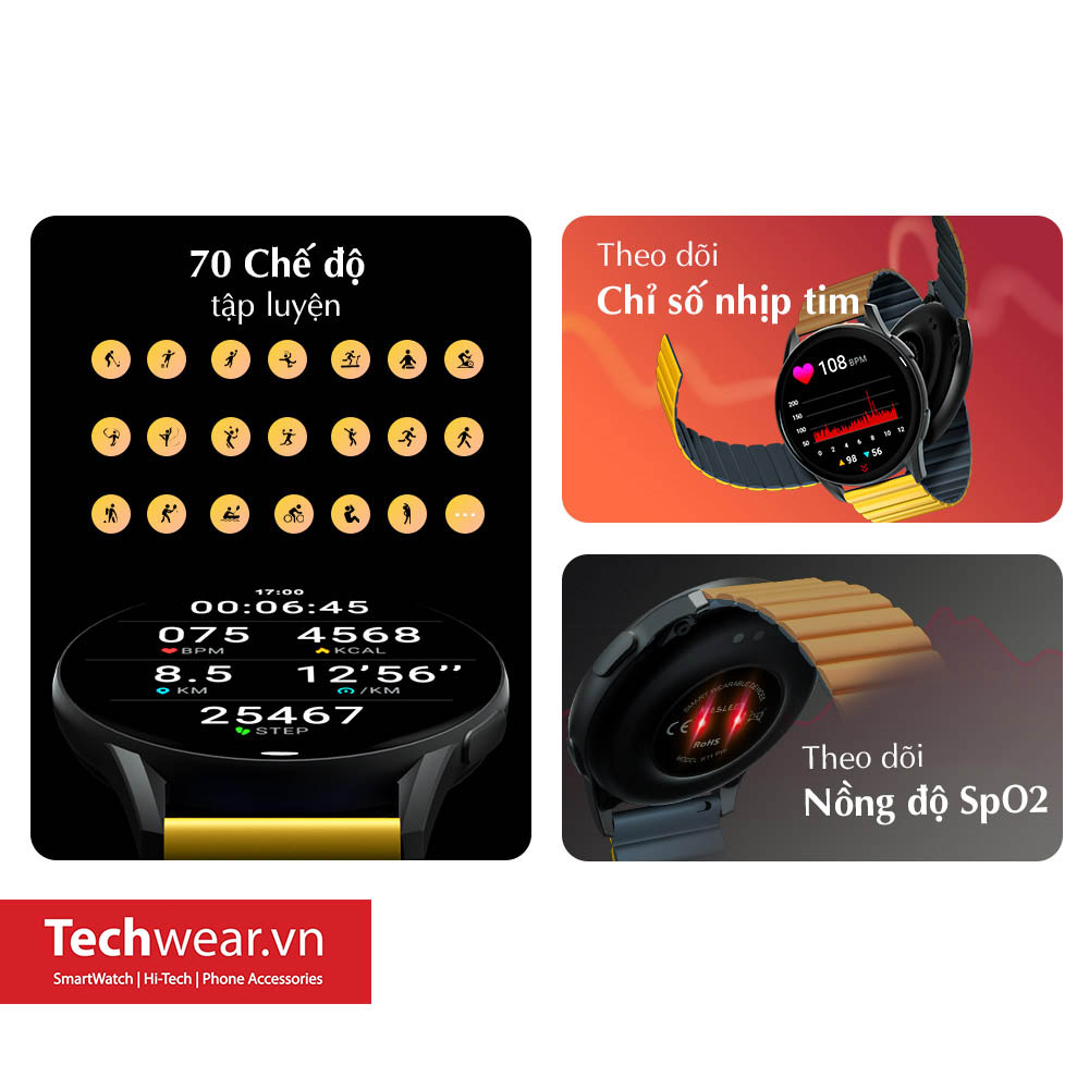 TechwearVN Đồng hồ thông minh Kieslect K11 Pro