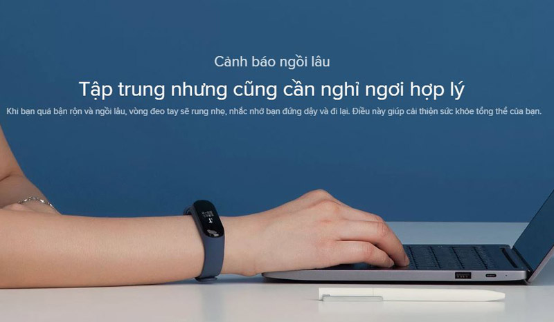 Vòng tay theo dõi sức khỏe Xiaomi Mi Band 3 bản Quốc tế chính hãng