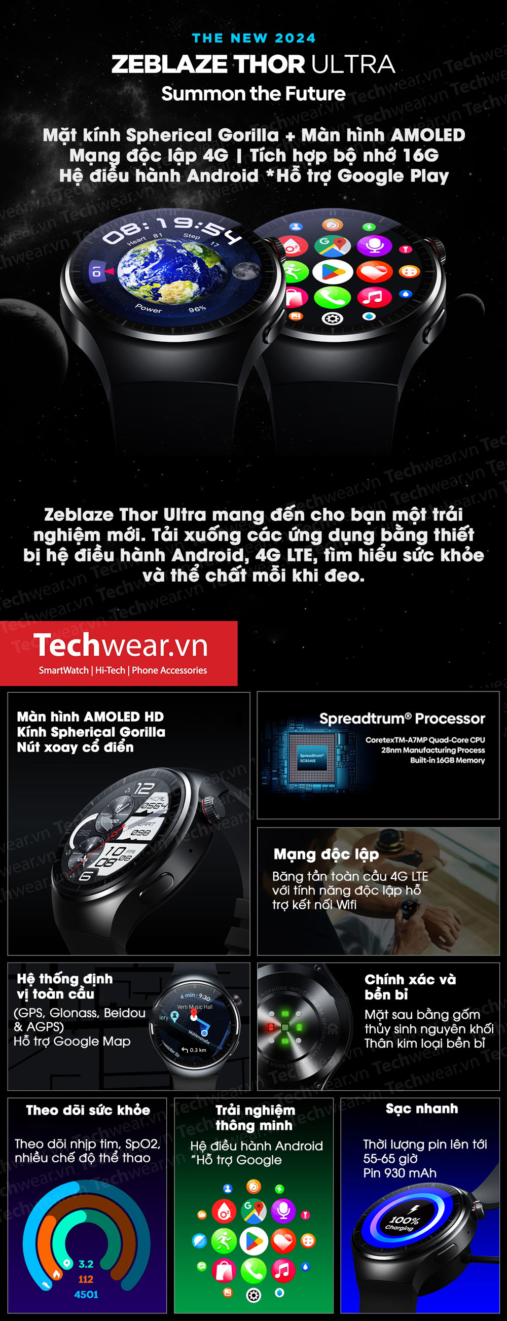 Đồng hồ thông minh Zeblaze Thor Ultra