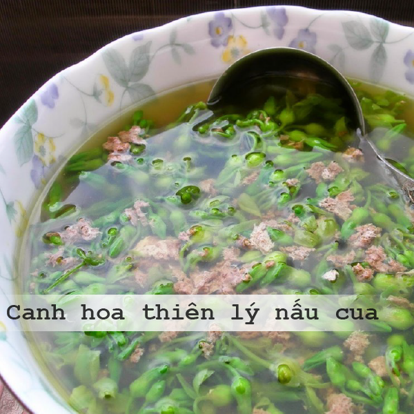 Canh thiên lý nấu cua lạ miệng