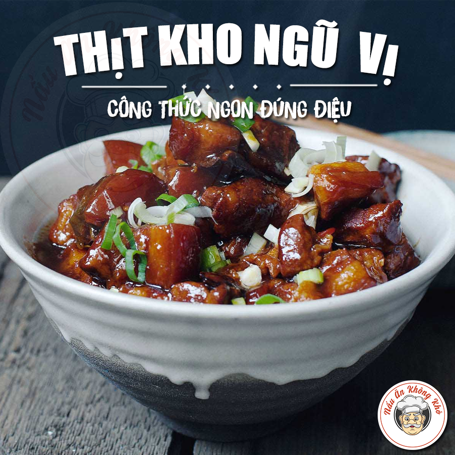 Trổ tài nội trợ với món thịt kho ngũ vị