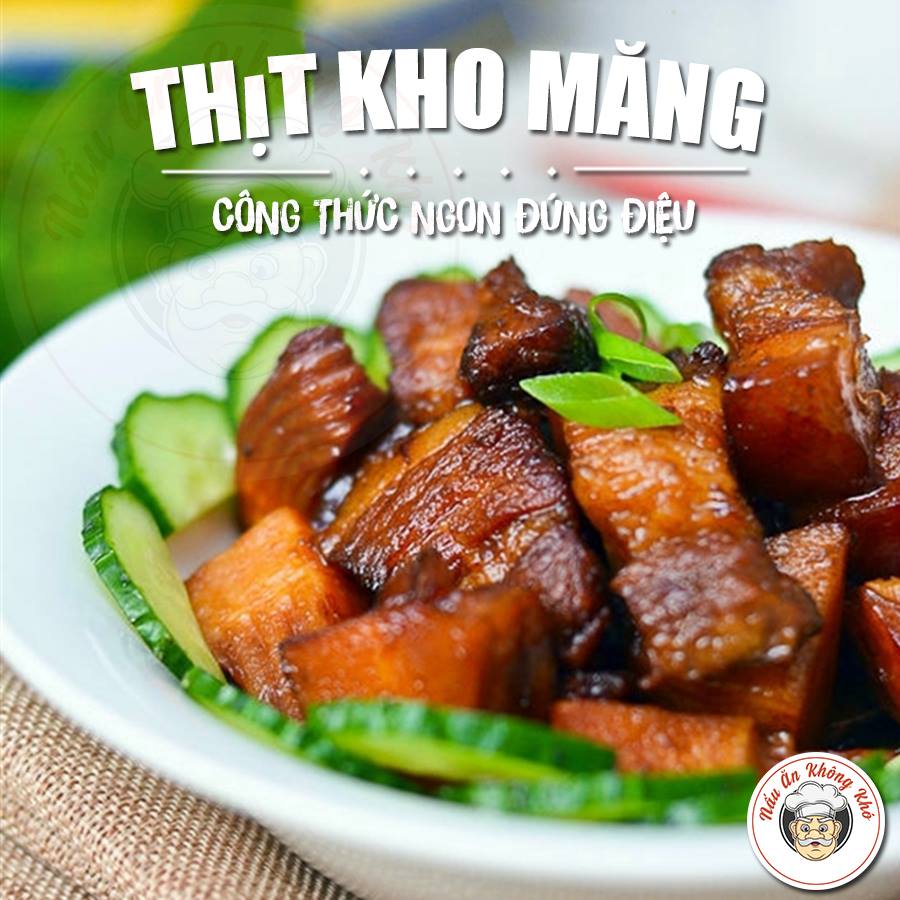 Cách là thịt kho măng đậm vị