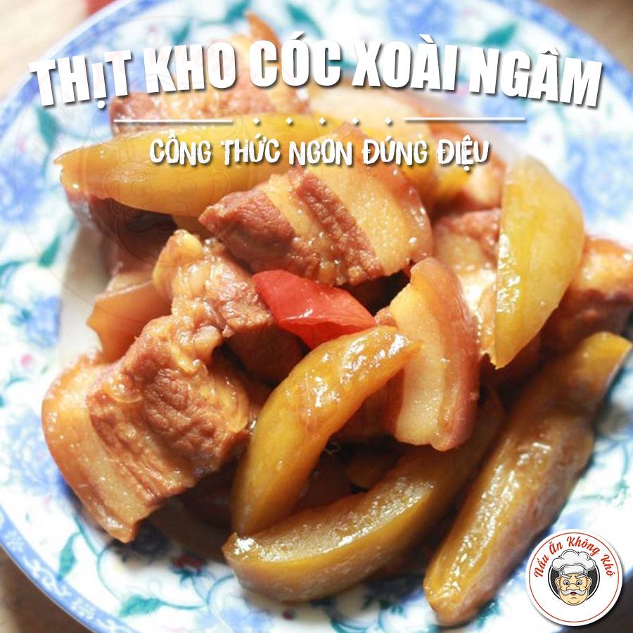 Lạ miệng với món thịt kho cóc, xoài ngâm