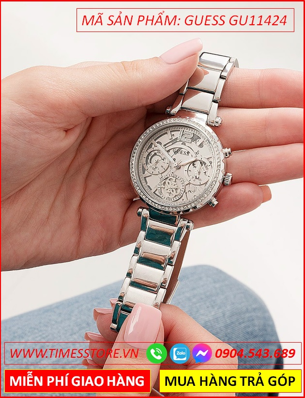 dong-ho-cap-doi-guess-dinh-da-swarovski-lo-co-day-kim-loai-timesstore-vn