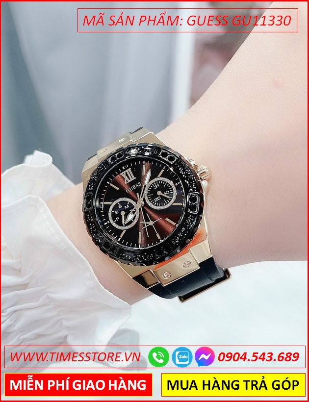 dong-ho-cap-doi-guess-mat-tron-chronograph-full-den-day-cao-su-thoi-trang-dep-gia-re-timesstore-vn