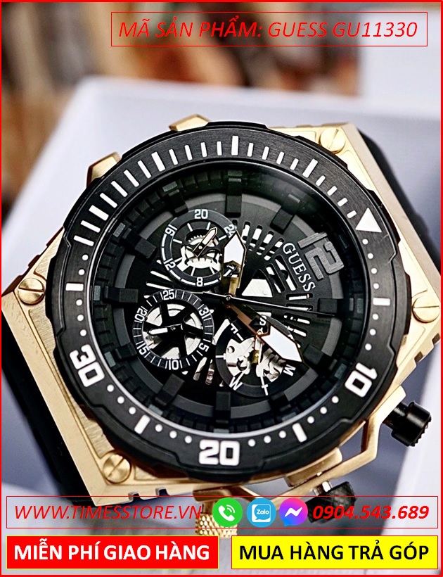 dong-ho-cap-doi-guess-mat-tron-chronograph-full-den-day-cao-su-thoi-trang-dep-gia-re-timesstore-vn