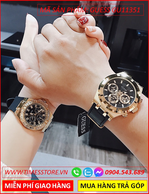 dong-ho-cap-doi-guess-mat-tron-chronograph-vang-gold-day-mau-den-thoi-trang-dep-timesstore-vn