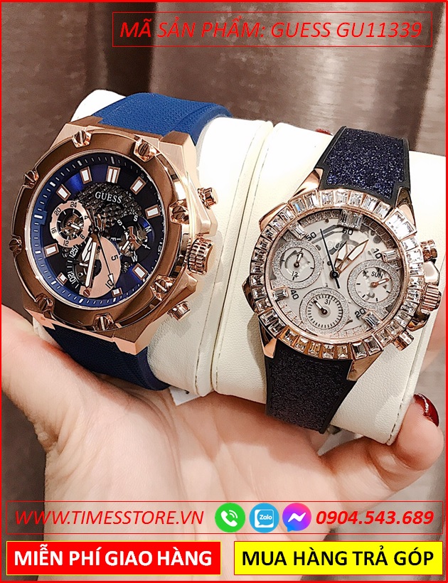 dong-ho-cap-doi-guess-mat-tron-the-thao-chronograph-day-cao-su-thoi-trang-dep-timesstore-vn