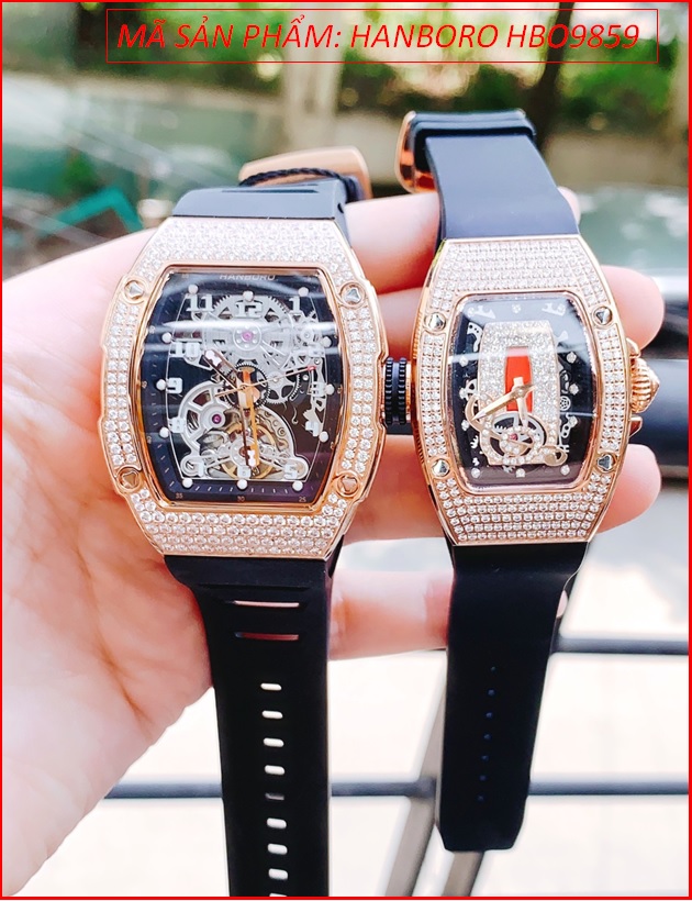 dong-ho-cap-doi-hanboro-automatic-dinh-da-rose-gold-day-silicone-timesstore-vn