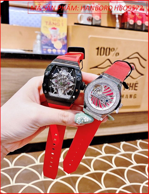 dong-ho-cap-doi-hanboro-automatic-lo-co-day-silicone-do-chinh-hang-dep-timesstore-vn