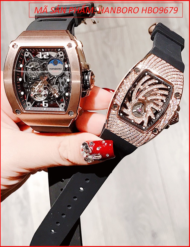dong-ho-cap-doi-hanboro-automatic-mat-oval-rose-gold-day-silicone-timesstore-vn