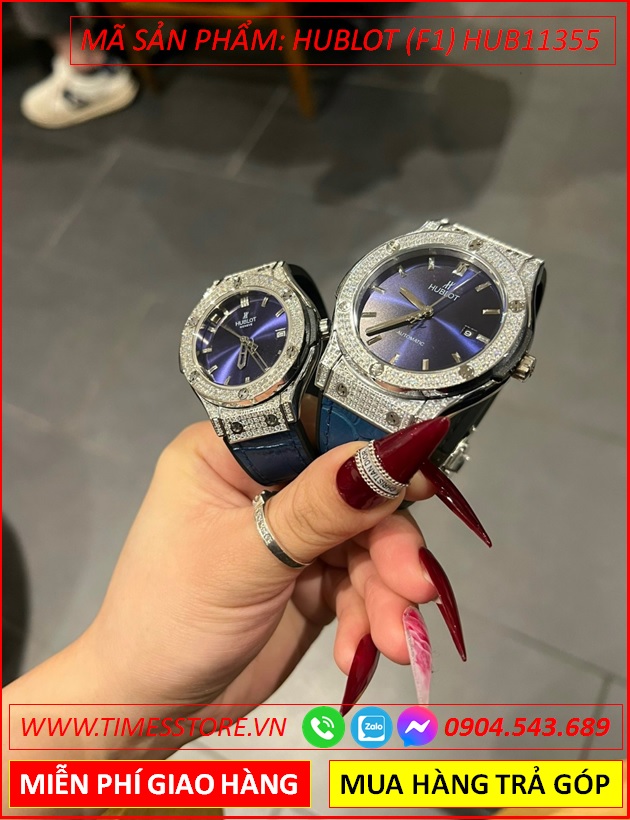 dong-ho-cap-doi-hublot-f1-mat-tron-dinh-da-day-da-xanh-boc-silicone-timesstore-vn