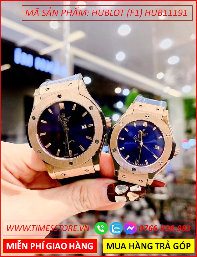 dong-ho-cap-doi-hublot-f1-mat-tron-rose-gold-day-da-xanh-timesstore-vn