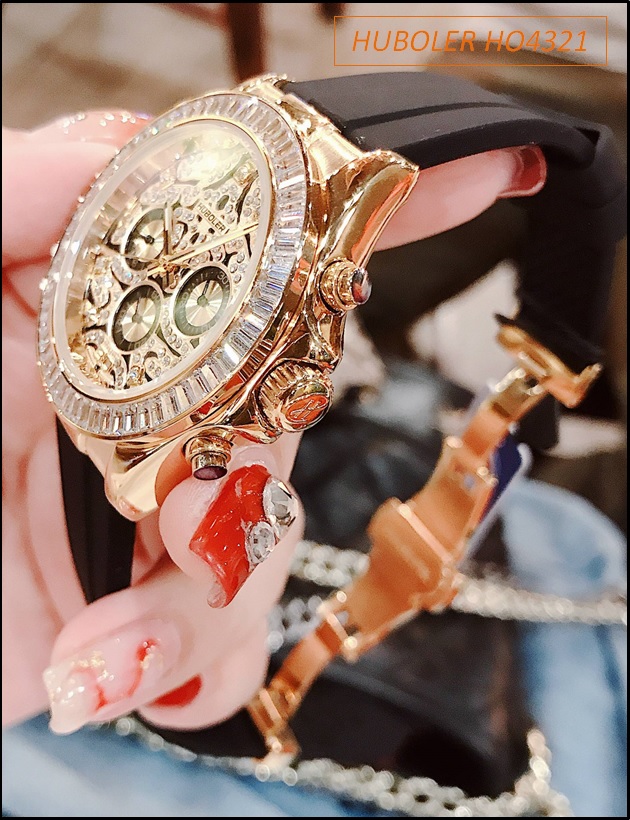 dong-ho-cap-doi-huboler-unisex-mat-tron-vang-gold-dinh-da-swarovski-day-silicone-hotgirl-dep-gia-re-timesstore-vn