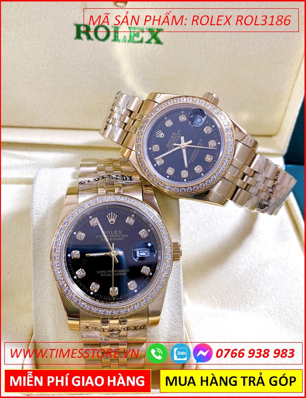 dong-ho-cap-doi-rolex-f1-mat-den-dinh-da-day-vang-gold-timesstore-vn