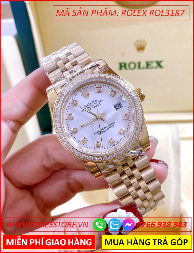 dong-ho-cap-doi-rolex-f1-mat-trang-dinh-da-day-vang-gold-timesstore-vn