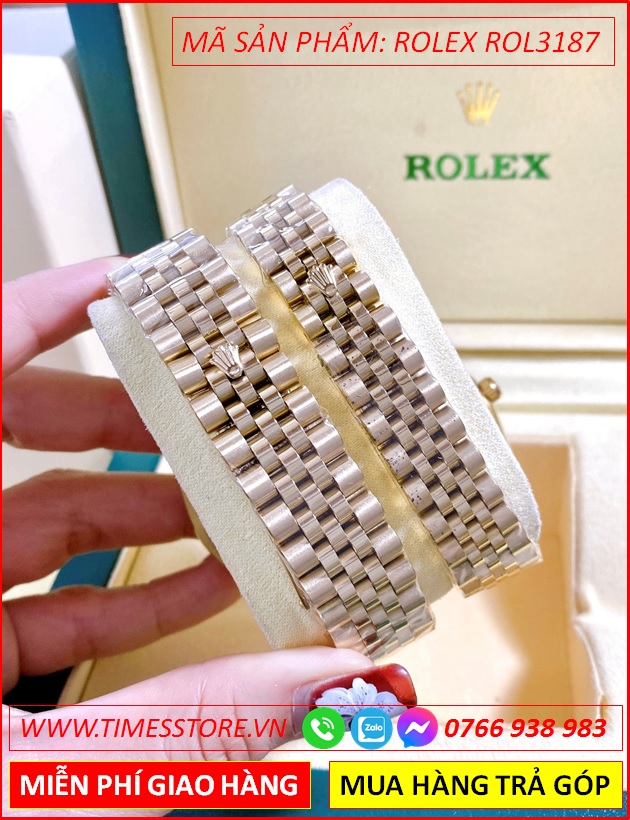 dong-ho-cap-doi-rolex-f1-mat-trang-dinh-da-day-vang-gold-timesstore-vn