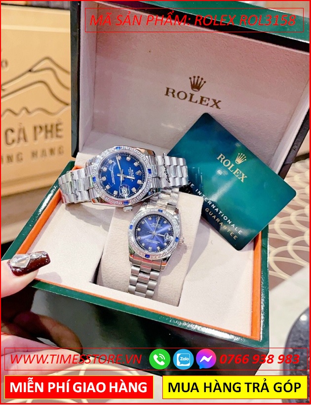 dong-ho-cap-doi-rolex-f1-oyster-datejust-mat-xanh-navy-day-kim-loai-timesstore-vn