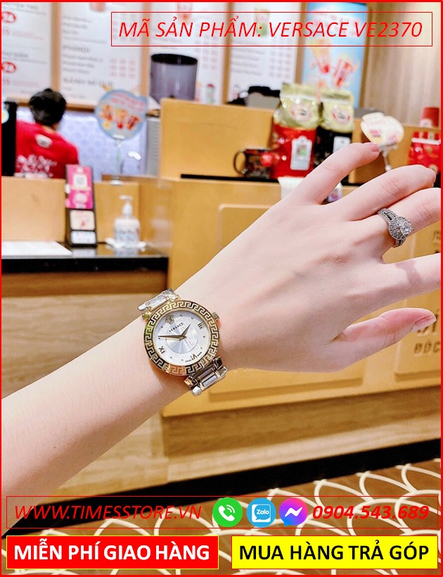 dong-ho-cap-doi-versace-chronograph-mat-tron-trang-day-demi-timesstore-vn