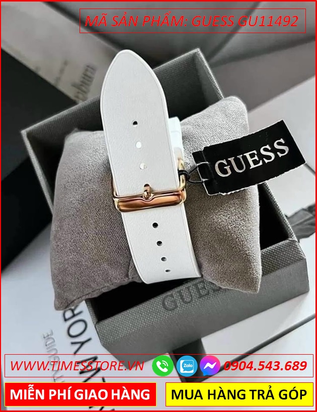 dong-ho-guess-gents-phoenix-nam-mat-chu-nhat-vang-gold-silicone-trang-timesstore-vn