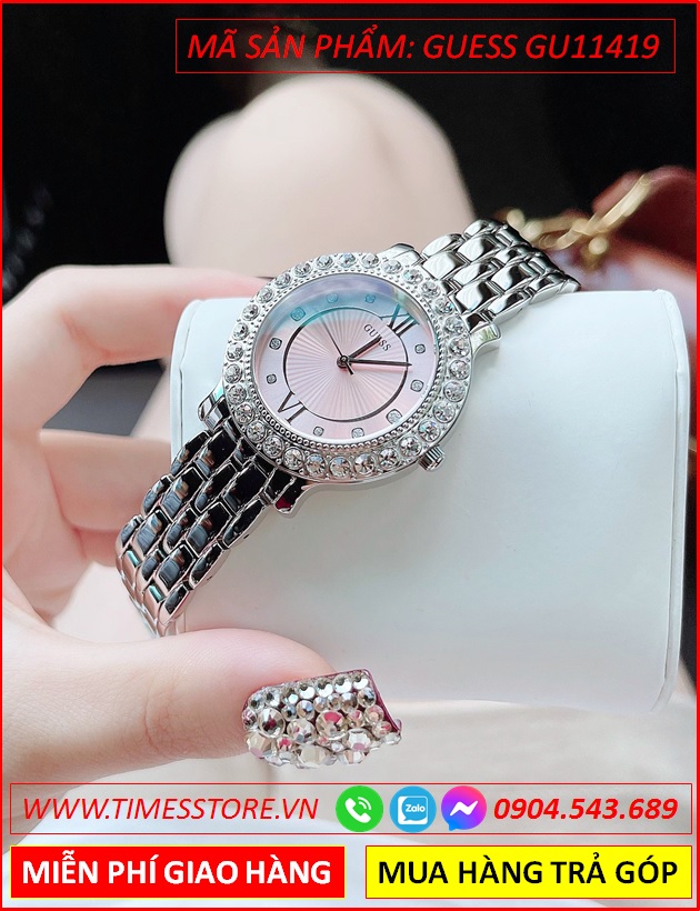 dong-ho-guess-nu-mat-tron-dinh-da-swarovski-day-kim-loai-timesstore-vn