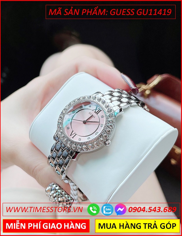 dong-ho-guess-nu-mat-tron-dinh-da-swarovski-day-kim-loai-timesstore-vn