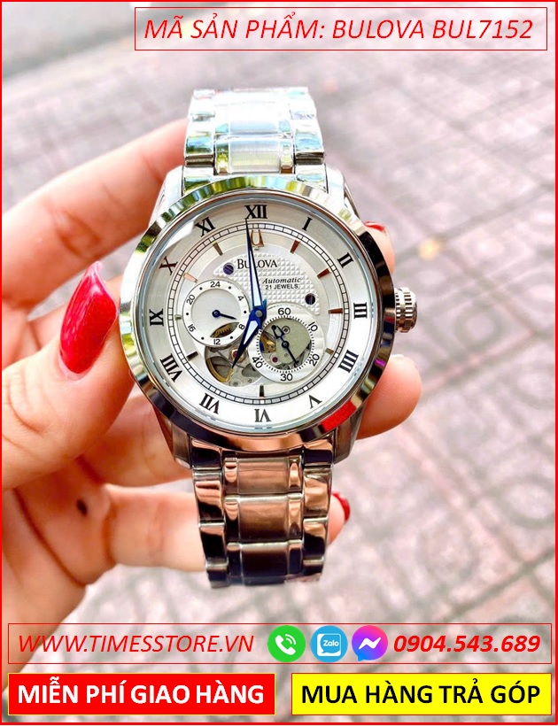 dong-ho-nam-bulova-automatic-mat-trang-lo-may-day-kim-loai-timesstore-vn