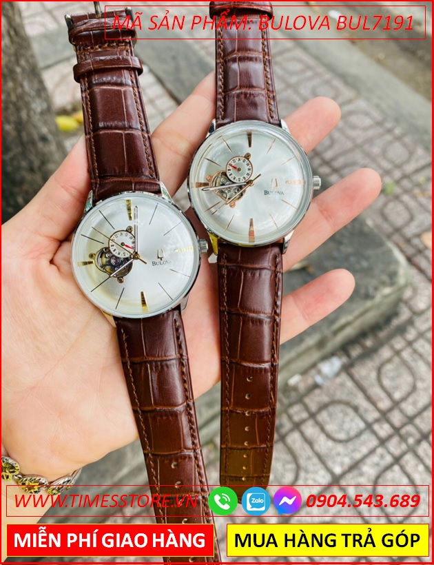 dong-ho-nam-bulova-automatic-mat-trang-lo-tim-day-nau-timesstore-vn