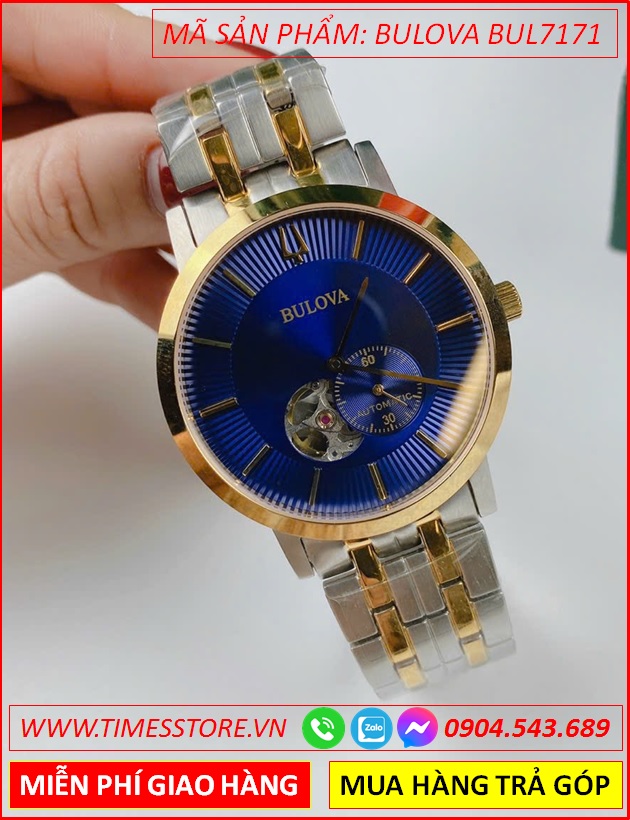 dong-ho-nam-bulova-automatic-mat-xanh-day-kim-loai-demi-timesstore-vn