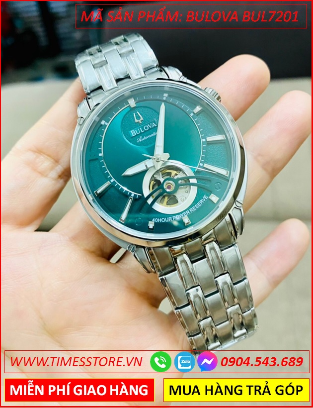 dong-ho-nam-bulova-automatic-mat-xanh-day-kim-loai-timesstore-vn