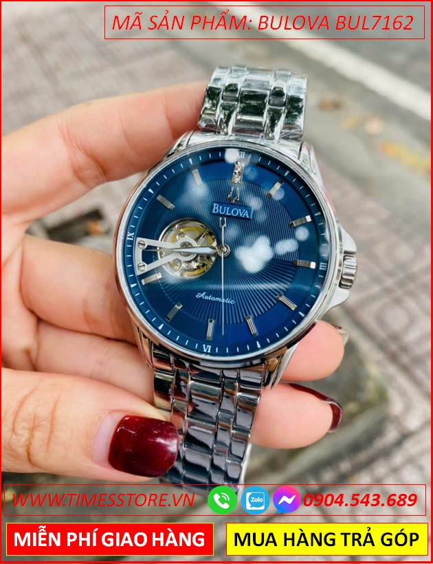 dong-ho-nam-bulova-automatic-mat-xanh-day-kim-loai-timesstore-vn