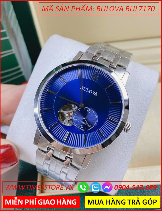 dong-ho-nam-bulova-automatic-mat-xanh-day-kim-loai-timesstore-vn