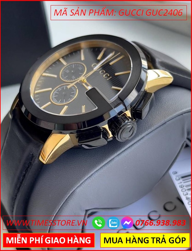 dong-ho-nam-gucci-chrono-mat-tron-den-vang-gold-day-da-timesstore-vn