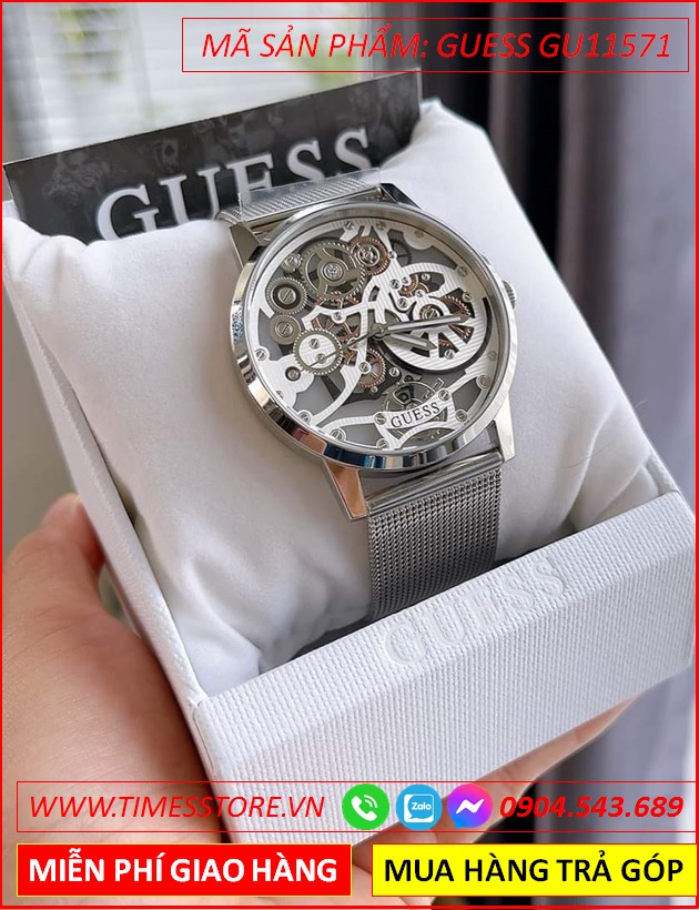 dong-ho-nam-guess-analog-mat-tron-lo-co-day-mesh-luoi-timesstore-vn