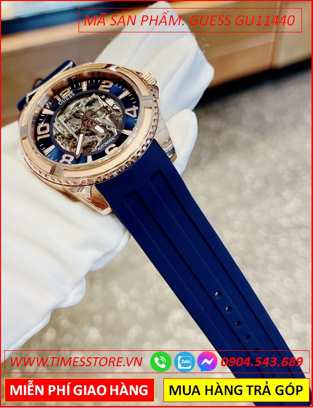 dong-ho-nam-guess-blue-skeleton-analogue-automatic-day-silicone-xanh-timesstore-vn