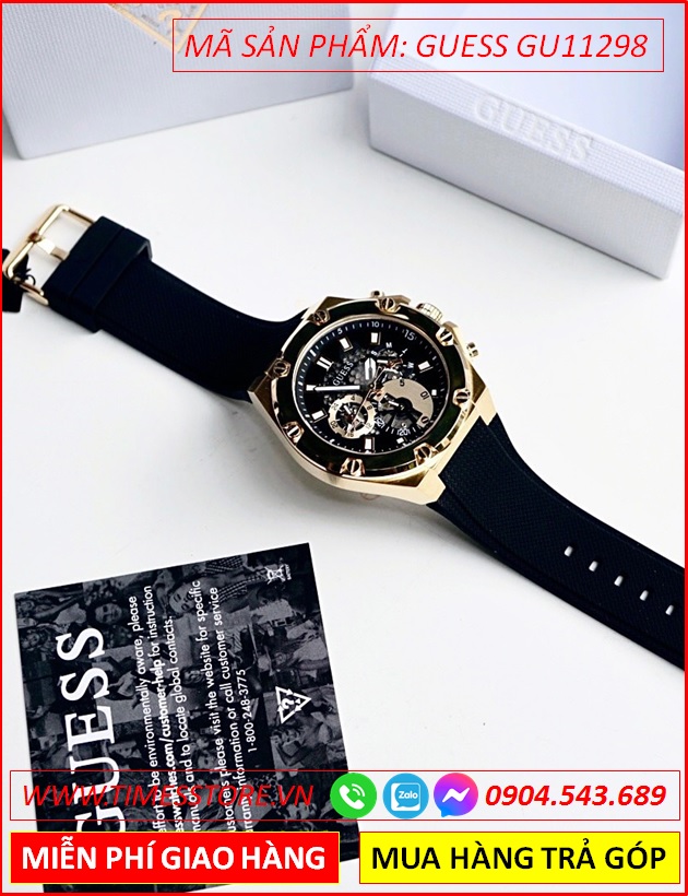 dong-ho-nam-guess-the-thao-chronograph-vang-gold-luxury-day-silicone-dep-gia-re-timesstore-vn