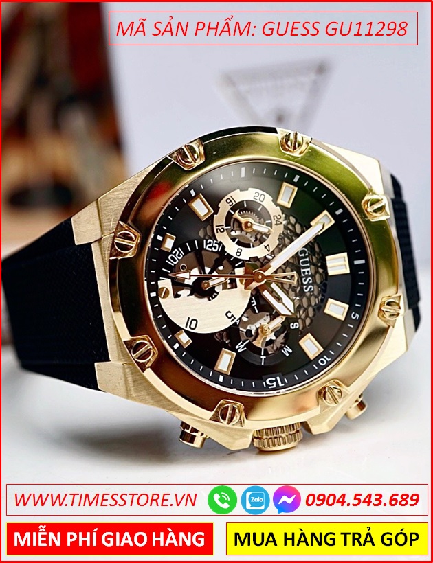 dong-ho-nam-guess-the-thao-chronograph-vang-gold-luxury-day-silicone-dep-gia-re-timesstore-vn