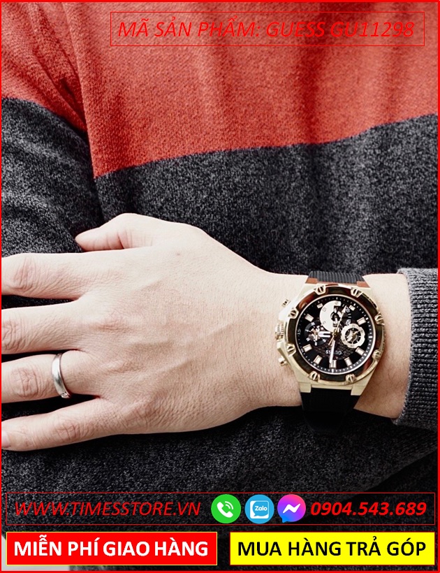 dong-ho-nam-guess-the-thao-chronograph-vang-gold-luxury-day-silicone-dep-gia-re-timesstore-vn