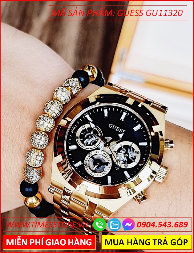 dong-ho-nam-guess-mat-tron-chronograph-6-kim-day-kim-loai-vang-gold-dep-gia-re-timesstore-vn