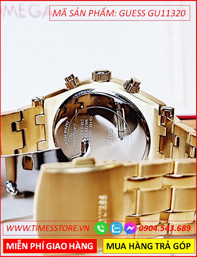 dong-ho-nam-guess-mat-tron-chronograph-6-kim-day-kim-loai-vang-gold-dep-gia-re-timesstore-vn