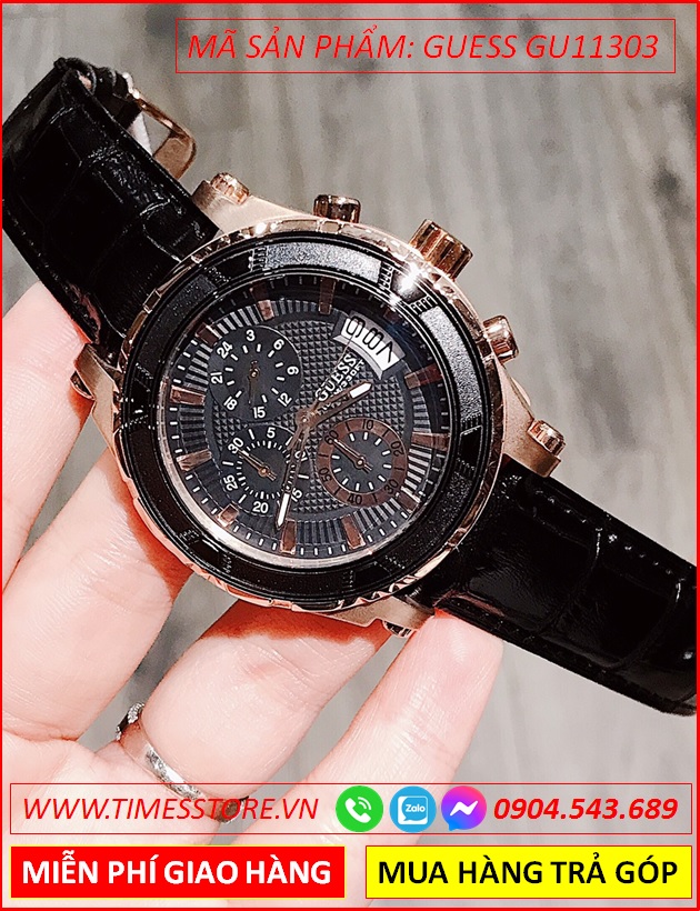 dong-ho-nam-guess-thoi-trang-chronograph-mat-tron-vien-rose-day-da-dep-gia-re-timesstore-vn