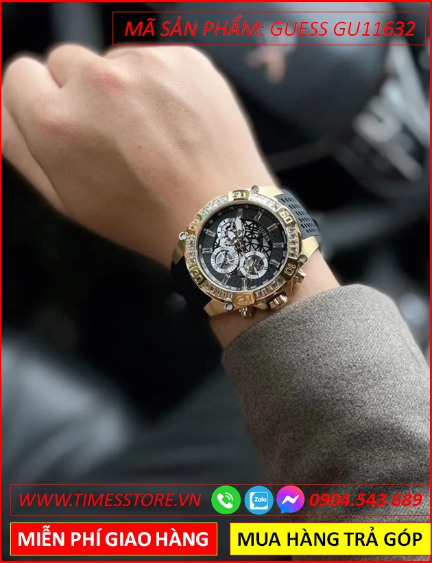 dong-ho-nam-guess-tachymeter-mat-chronograph-dinh-da-vang-gold-day-sillicone-timesstore-vn