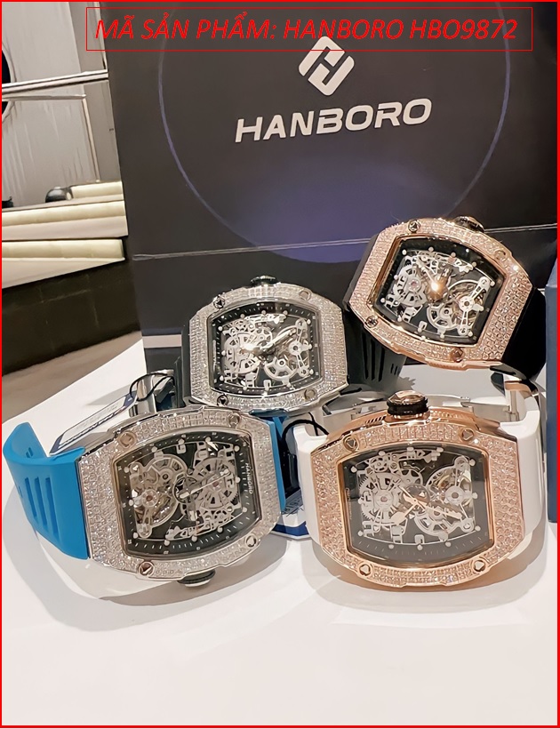 dong-ho-nam-hanboro-automatic-dinh-da-rose-gold-day-silicone-trang-timesstore-vn